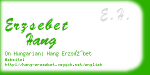 erzsebet hang business card